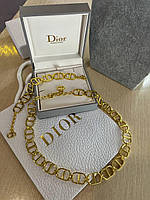 Набор колье и браслет цепочкой от Dior