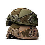 Шолом балістичний Sestan-Busch Helmet BK-ACH-HC Олива M, фото 7