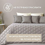 Покривало на ліжко диван 180х210 см IDEIA стьобане двостороннє якісна стібка мікрофібра, фото 5