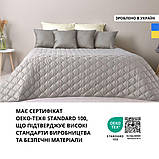 Покривало на ліжко диван 180х210 см IDEIA стьобане двостороннє якісна стібка мікрофібра, фото 8