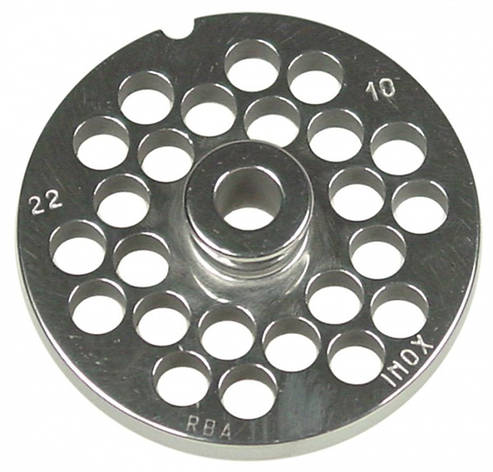 Решітка 10 мм мод.22 з (центр. втулкою 2 шпону) Enterprise для м'ясорубки Sirman, Fimar, Fama, Apach, фото 1