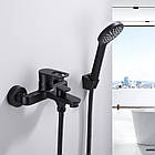 Змішувач для ванни Lidz Latwa 006 (з душовим гарнітуром) (k35) LDLAT006BLA45419 Black, фото 8