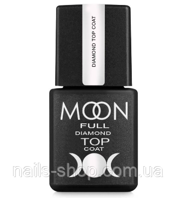Moon Full Diamond Top Coat - топ без липкого шару, 8 мл
