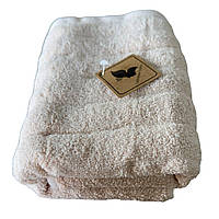 Рушник банний Home Textiles "Шарпей" махра 130 х 70 см (38645) Бежевий