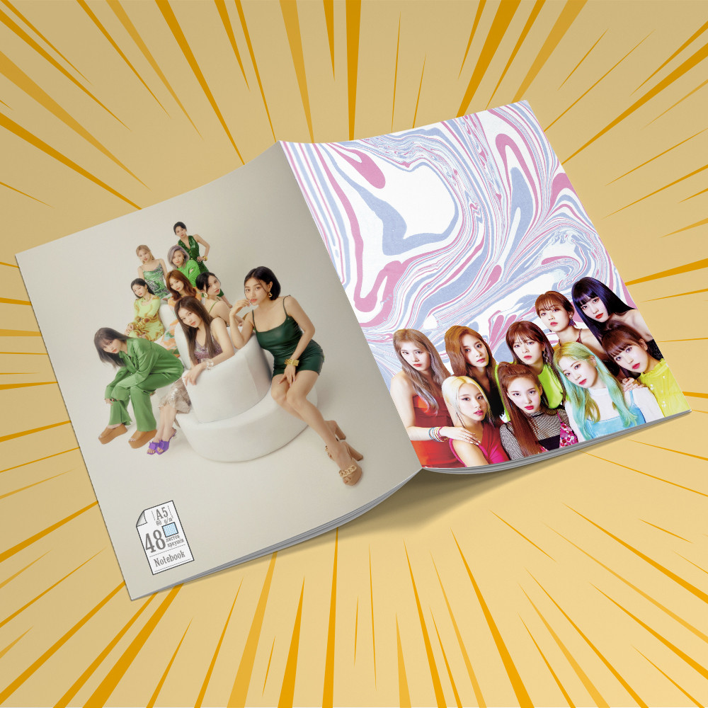 Зошит А5 48 арк. на скобі у клітинку 60 гр.м² Twice