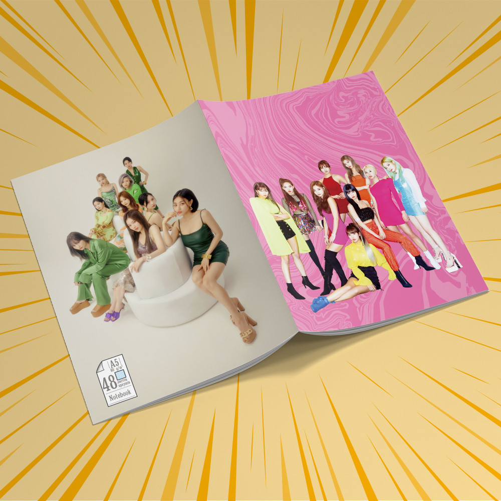 Зошит А5 48 арк. на скобі у клітинку 60 гр.м² Twice 002