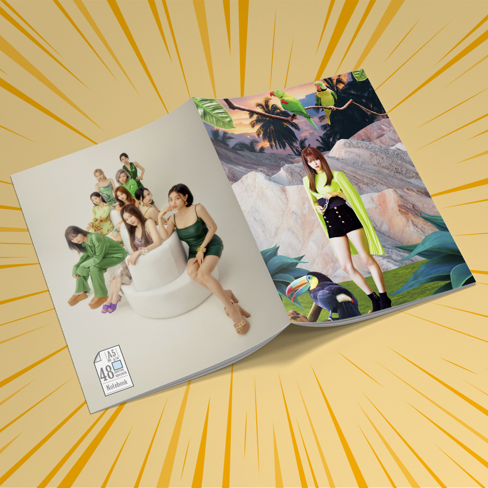 Зошит А5 48 арк. на скобі у клітинку 60 гр.м² Twice 007