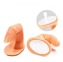 Пластиковий тренувальний палець під типси на клейовій основі. З нігтем - В