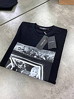 Футболка черная Dolce Gabbana Ciago Kim Black f632 хорошее качество