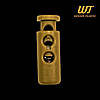 Фіксатор 2 Hole Small WJ Woojin Plastic для шнура 3,5 мм на 2 отвори, матеріал ацетали колір койот, фото 2