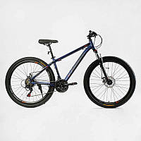 Велосипед спортивный Corso 27.5" LEGEND 21 скорость Blue (138280) z117-2024