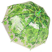 Зонт трость полуавтомат STENSON "Осень" 120 см (R83143) Зеленый