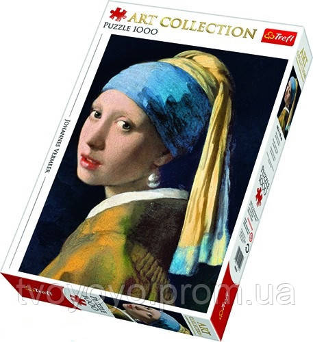 Пазли Trefl Дівчинка з перлинами 1000 елементів серії Арт колекція 68х48 см 10522 TV, код: 8264303