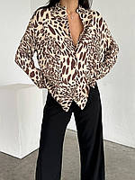 Модная леопардова рубашка