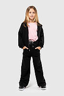 Спортивный костюм для девочки кофта штаны Viollen 2176 116 см Черный 2000989944881 z114-2024