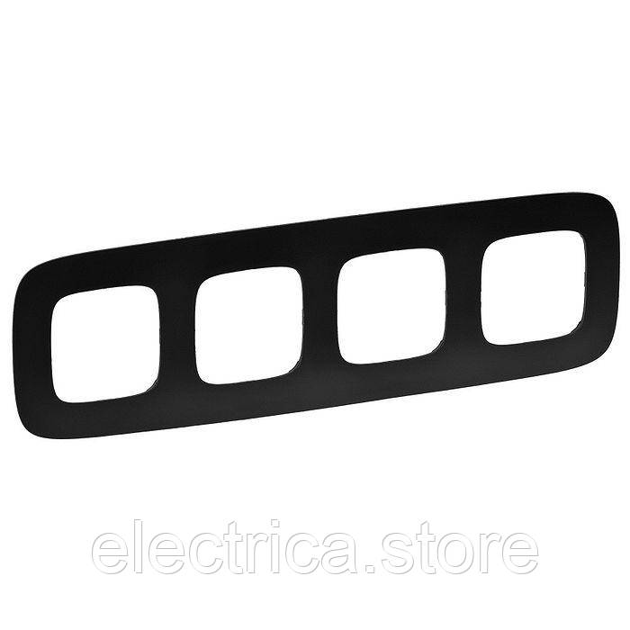 Рамка 4-постова Valena ALLURE антрацит 754404, фото 1