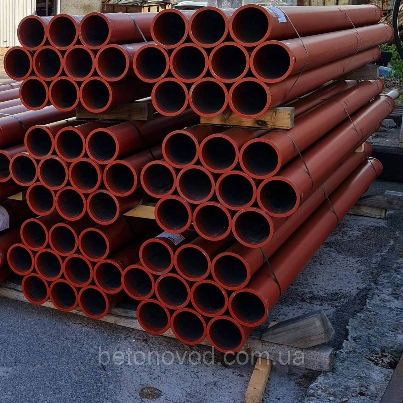 Труби бетоноводу DN125 стінка 4 мм, Італія