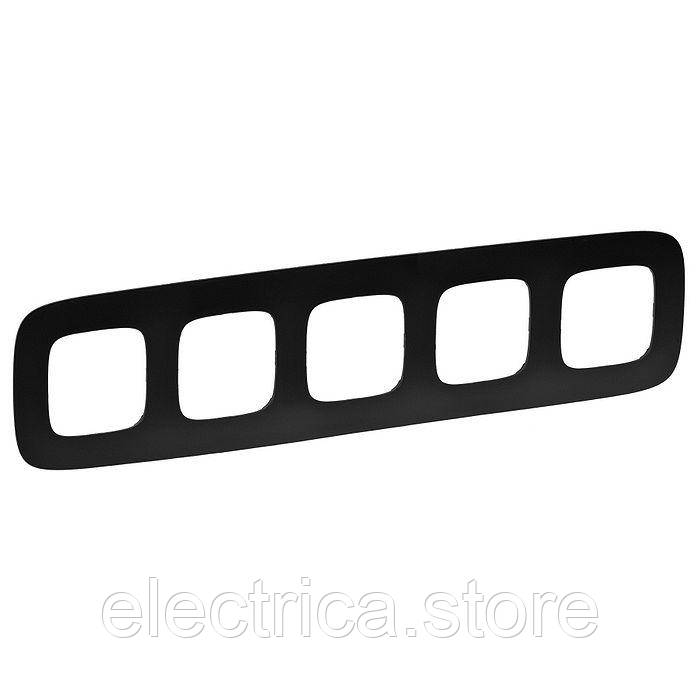 Рамка 5-постова Valena ALLURE антрацит 754405, фото 1