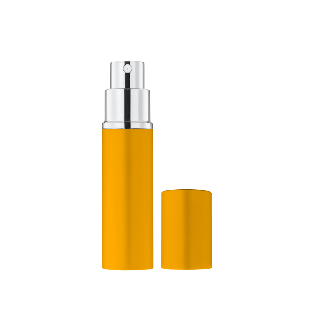 Флакон для парфумів скляний у корпусі з металевим розпилювачем 10 мл, матове золото, фото 1