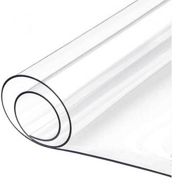 Клейонка на стіл Stenson Crystal рідке скло 1.35х20 м 0.6 мм MA-3495