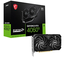 Відеокарта MSI GeForce RTX 4060 Ti Ventus Black 2X OC 8G GDDR6 (RTX 4060 Ti VENTUS 2X BLACK 8G OC)