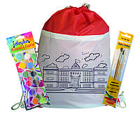 Раскраска "Школа" сумка мешок / тревожный чемодан / рюкзак спортивный