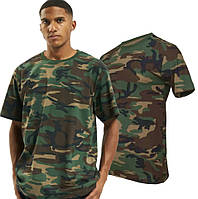 Армейская летняя футболка Woodland, футболка Brandit, камуфляжная футболка
