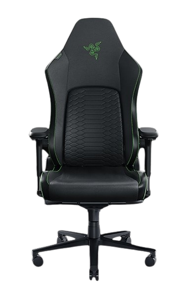 Молодіжне геймерське крісло Razer Iskur V2 Green чорно-зелене комп'ютерне розкладне для геймерів, блогерів, фото 1
