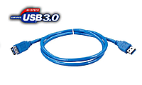 Кабель подовжувач USB 3.0 AM/AF 0.5 метр синій