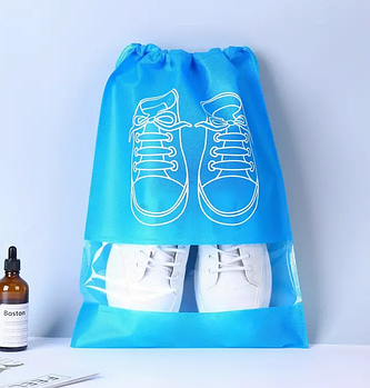 Набір сумок для взуття (5 штук) розмір М, Блакитний