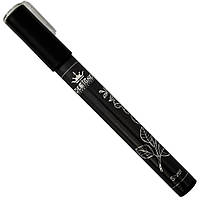 Ручка (маркер) Chrom metal nail pen, Дизайнер, зеркальная - для росписи и дизайна ногтей (френча) Silver