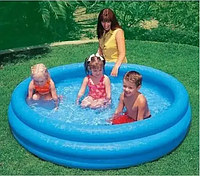 Бассейн круглый надувной для детей от 3 лет "Кристалл", 168х38см, 581л, 2.1 кг, Intex 58446 NP