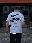 Футболка чоловіча Nike Big Swoosh чорна бавовняна літня Теніска Найк Біг Свуш спортивна на літо, фото 9