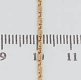 Ланцюжок Xuping Позолота 18K "Плетіння Равлик» довжина 45-50см х 1.5мм, фото 2