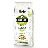 Brit Fresh Duck with Millet Run & Work 12 кг корм для активных собак всех пород утка