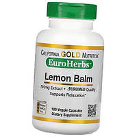 Экстракт Мелиссы Лекарственной EuroHerbs Lemon Balm Extract California Gold Nutrition 180вегкапс (71427003)