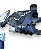 Моноблоки монетки під Shimano ST-EF 51-7 (комплект) SAIGUAN KD-77 3/7 шв, фото 3