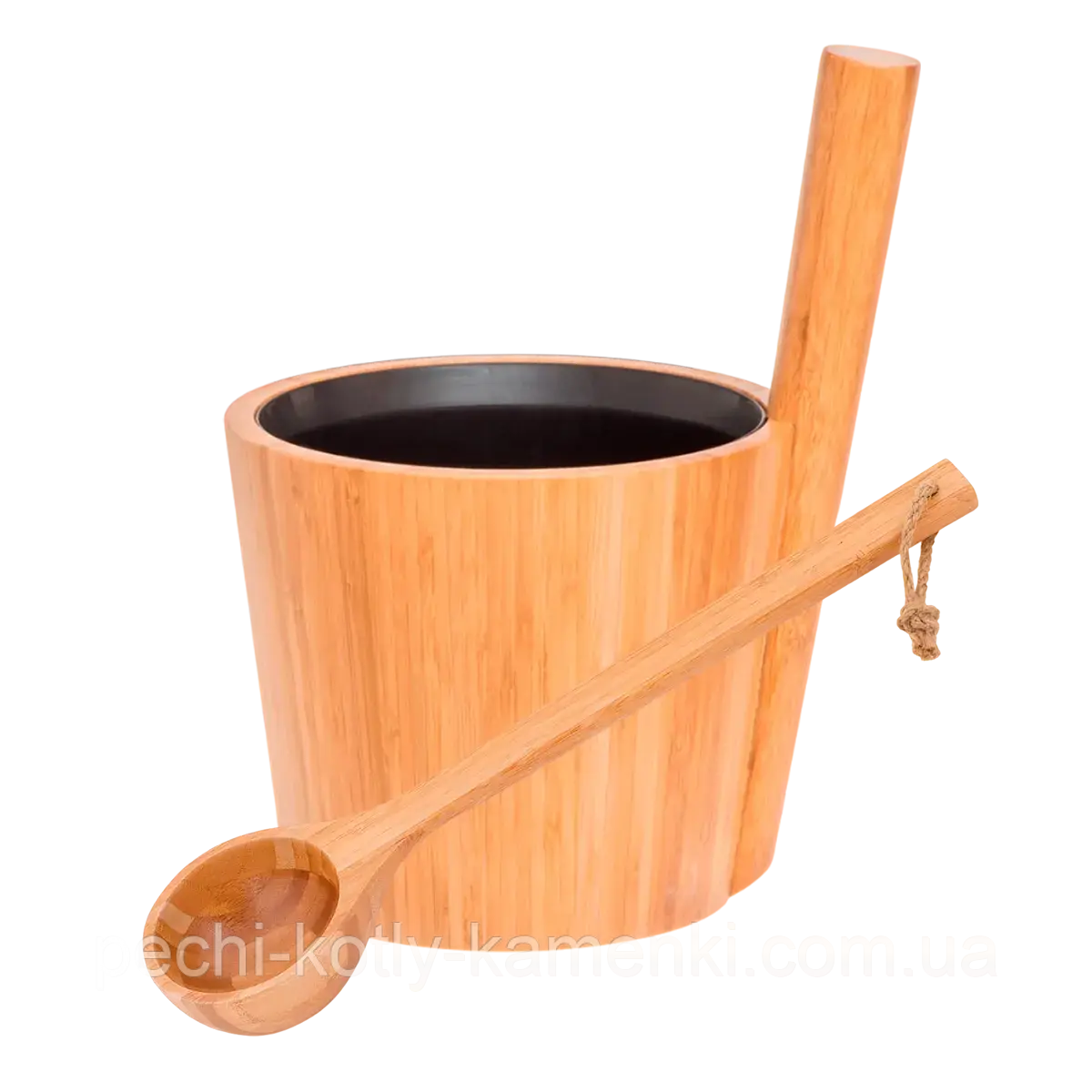 Набір Rento бамбук (шайка + черпак) для лазні та сауни