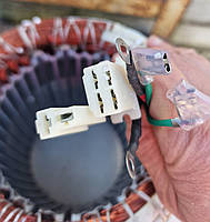 Статор генератор 5-5,5квт 215/Lзаліза 150мм/d заліза 190/d внутрішній 120 алюминий однофазный, фото 3