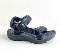 Детские спортивные босоножки р 30 летние сандалии для мальчика стелька 19,5 см чёрные EeBb 1615
