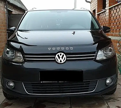 Дефлектор капота, мухобойка Volkswagen Touran 2010+ (VIP)