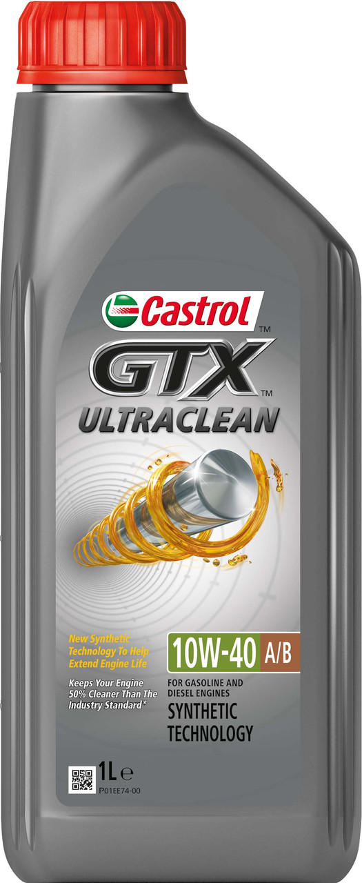 Castrol GTX Ultraclean 10W-40 A/B 1л Напівсинтетична моторна олива