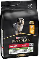 Сухой корм Pro Plan Medium Puppy Healthy Start для щенков средних пород с курицей 3 кг