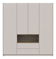 Шкаф для одежды распашной Дэйл Кашемир Дуб Артизан 206х52х220 распашной гардероб для спальни шкафы комплект