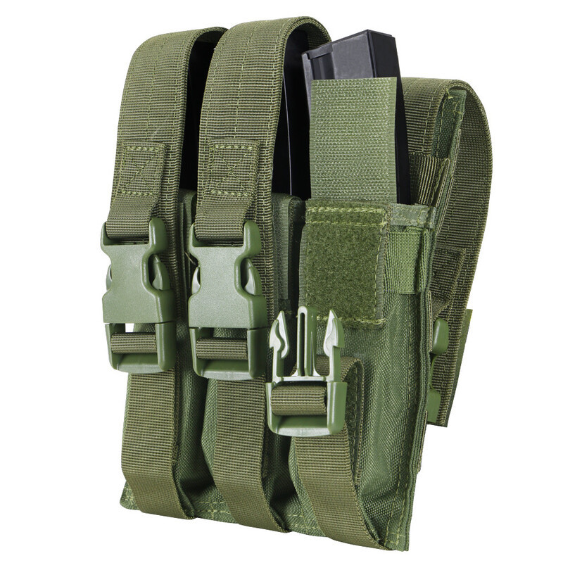 Підсумок для магазинів пістолет-кулемету потрійний молле Condor MP5 Mag Pouch MA37 Coyote Brown, фото 1