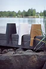 Набір Rento биокомпозит белый (шайка + черпак) для лазні та сауни, фото 2