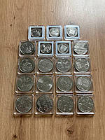 Набір монет ЗСУ з 19 монет в квадратових капсулах