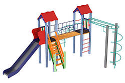 Дитячий ігровий розвивальний комплекс Вагончик KDG 5,9 х 5,37 х 3,45 м SC, код: 6501515