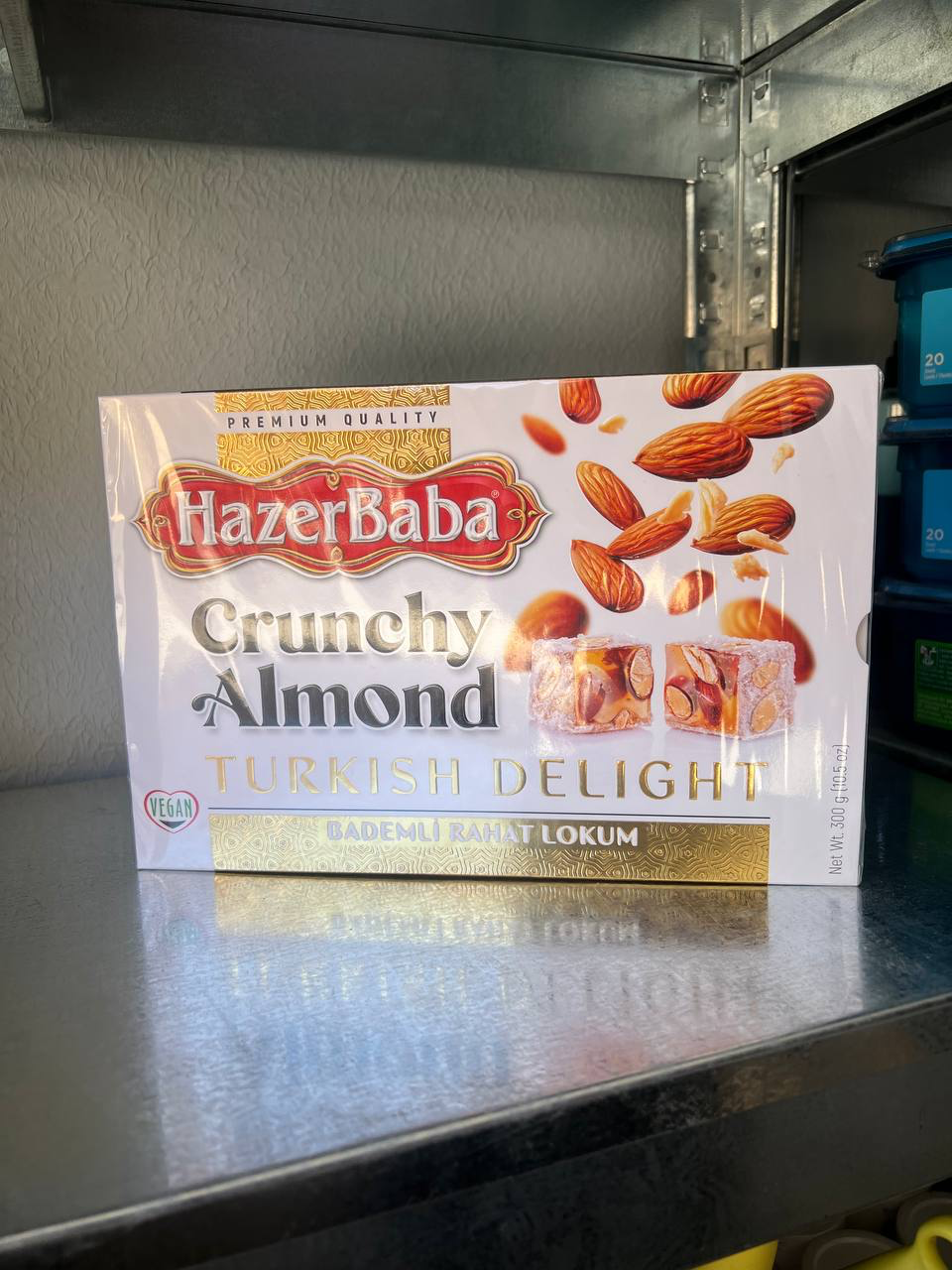Рахат-лукум з мигледем Hazer Baba Turkish Delight Crunchy Almond  Lokum 300 г