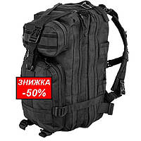 Тактичний штурмовий рюкзак чорний 25 л Туристичний рюкзак похідний Армійський військовий портфель